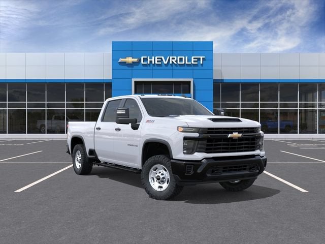 2026 Chevrolet Silverado 2500 HD WT in Summit White — front three-quarter view