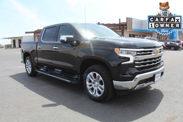 2024 Chevrolet Silverado 1500 LTZ in Black — front three-quarter view