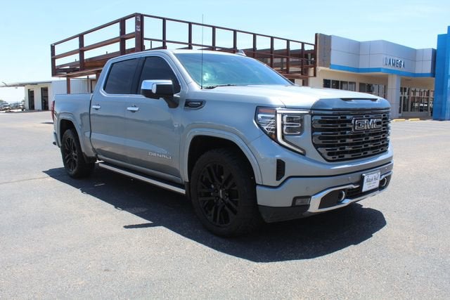 2023 GMC Sierra 1500 Denali Ultimate in Sterling Metallic — front three-quarter view