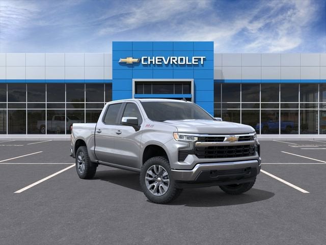 2026 Chevrolet Silverado 1500 LT in Sterling Gray Metallic — front three-quarter view