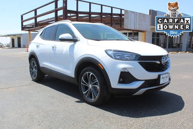 2022 Buick Encore GX Select in Summit White — front three-quarter view